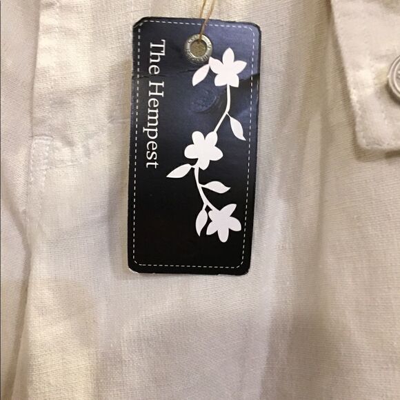 The Hempest Women’s Cargo Capri Ivory Size 6 - Picture 5 of 7